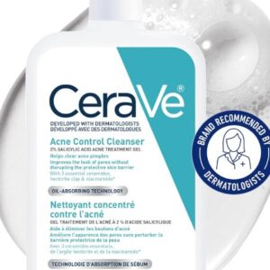 CeraVe Acne Control Cleanser – 2% Salicylic Acid Treatment (473ml)