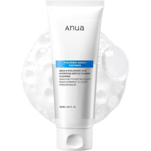 ANUA Hydrating Gentle Foaming Cleanser (150ml) - Hyaluronic Acid & Panthenol Face Wash for Dry Skin