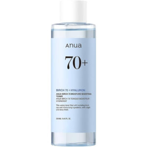 Anua Birch 70+ Hyaluron Moisture Boosting Toner (250ml) - Deep Hydration, Soothing & Dewy Finish