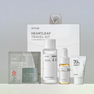 ANUA Heartleaf Soothing Travel Kit (4-Step) - Complete Sensitive Skin Routine, Calming & Hydrating Trial Set