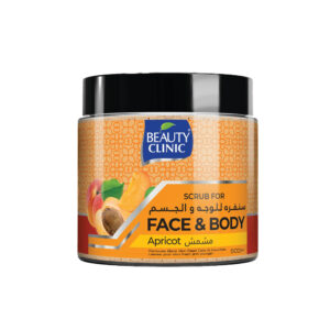 BEAUTY CLINIC Apricot Face & Body Scrub (500ml) - Deep Exfoliant, Removes Dead Cells & Impurities, for Smooth, Fresh Skin