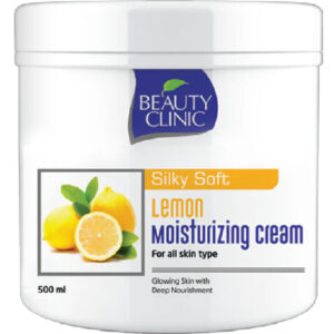 BEAUTY CLINIC Silky Soft Lemon Moisturizing Cream (500ml) - Deep Nourishment for All Skin Types