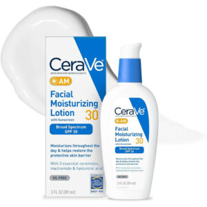 CeraVe AM Facial Moisturizing Lotion | SPF 30 Broad Spectrum Sunscreen | Oil-Free & Hydrating