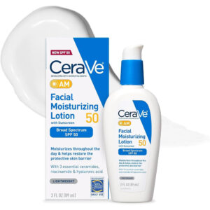 CeraVe AM Facial Moisturizing Lotion | SPF 50 Broad Spectrum Sunscreen | Maximum Daily Protection