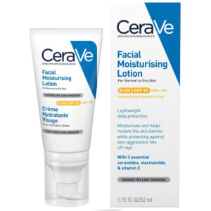 CeraVe AM Facial Moisturising Lotion SPF 50 | Daily Hydration & High Broad Spectrum Sun Protection
