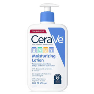 CeraVe Baby Moisturizing Lotion - Value Size (16oz) | Lightweight & Hydrating with Ceramides & Vitamin E