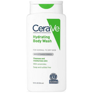 CeraVe Hydrating Body Wash – Gentle Foaming Formula with Ceramides – 296ml (10 fl oz)
