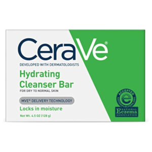 CeraVe Hydrating Cleanser Bar (4.5 Oz) | Soap-Free Face & Body Cleanser for Dry Skin