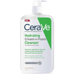 CeraVe Hydrating Facial Cleanser 355ml | Non-Foaming Wash with Ceramides & Hyaluronic Acid