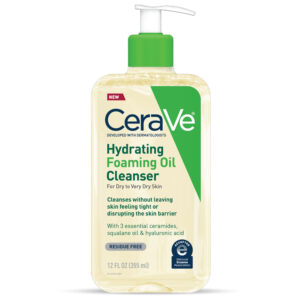 CeraVe Hydrating Foaming Oil Cleanser 355ml | Non-Stripping Wash for Dry to Very Dry Skin