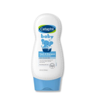 Cetaphil Baby Wash & Shampoo (230ml / 7.8 fl oz) - Tear-Free, Sensitive Skin Formula with Natural Calendula