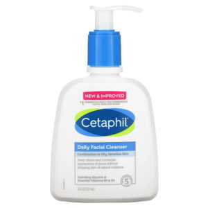 Cetaphil Daily Facial Cleanser (237 ml / 8 fl oz) - Deep Cleanses for Oily, Sensitive Skin