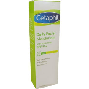 Cetaphil Daily Facial Moisturizer SPF 50+ (50ml) - Broad Spectrum UV Protection for All Skin Types