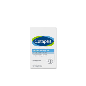 Cetaphil Gentle Cleansing Bar (127g) - Non-Drying, Face & Body Cleanser for Sensitive Skin