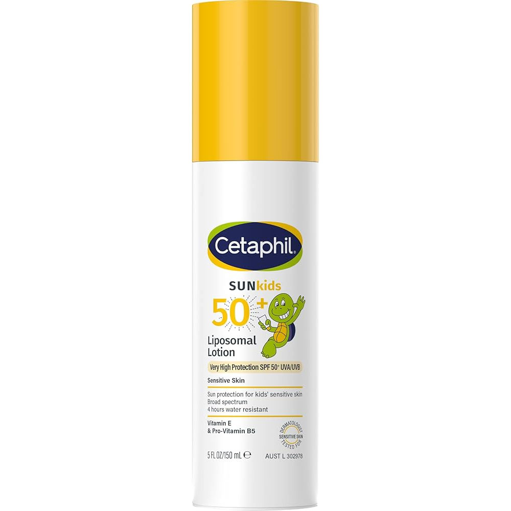 Cetaphil SUN Kids Liposomal Lotion SPF 50+ (150ml) - Very High UVA/UVB Protection & 4hr Water Resistance for Sensitive Skin