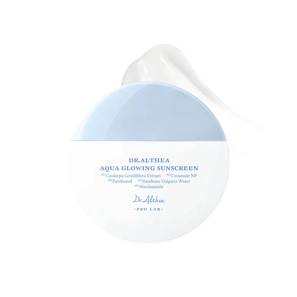 Dr. Althea Aqua Glowing Sunscreen SPF50+ PA++++ (45ml) - Hydrating & Non-Sticky UV Protection