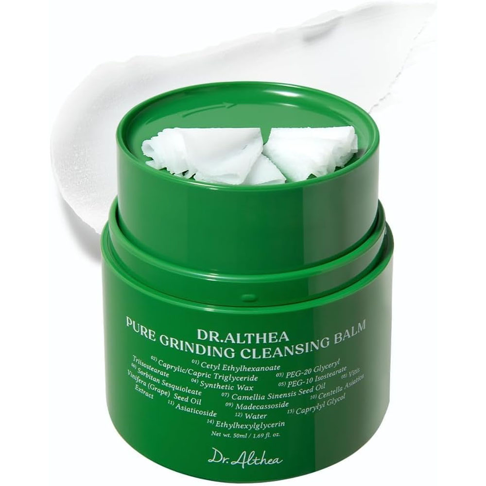 Dr. Althea Pure Grinding Cleansing Balm (50ml) - Deep Makeup Removal & Pore Care with Centella Asiatica