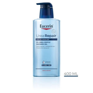 EUCERIN UreaRepair 5% Urea Gentle Shower Gel (400ml) - For Very Dry, Rough Skin & Gentle Exfoliation