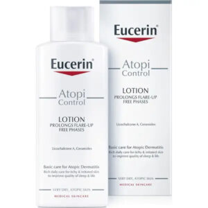 EUCERIN AtopiControl Body Lotion (250ml) - Soothing Care with Licochalcone A & Ceramides for Very Dry, Itchy, and Atopic Skin