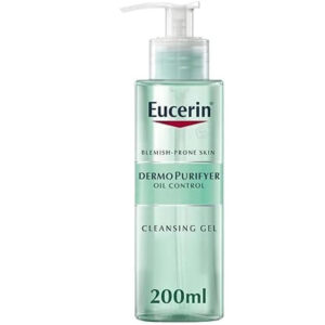 EUCERIN DermoPurifyer Oil Control Cleansing Gel (200ml) - Deep Cleansing for Blemish & Acne-Prone Skin