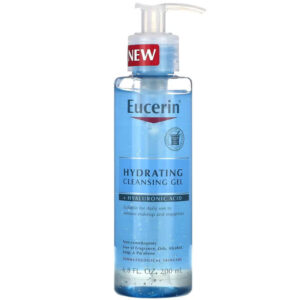 EUCERIN Hydrating Cleansing Gel + Hyaluronic Acid (200ml) - Non-Comedogenic Face Wash for Daily Use, Free of Fragrance & Soap