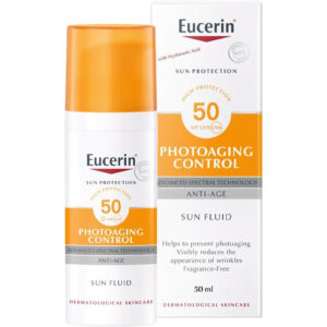 EUCERIN Photoaging Control Anti-Age Sun Fluid SPF 50 (50ml) - High Protection Reduces Appearance of Wrinkles