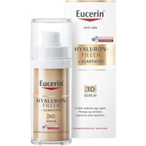 EUCERIN Hyaluron-Filler + Elasticity 3D Serum (30ml) - Reduces Age Spots, Plumps Wrinkles & Improves Elasticity