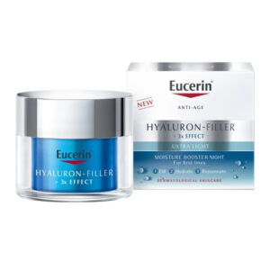 EUCERIN Hyaluron-Filler Moisture Booster Night (50ml) - Ultra-Light Gel-Cream for Intense Hydration & First Lines Anti-Age 3x Effect