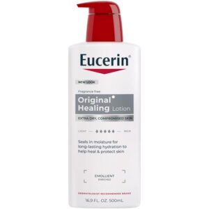 EUCERIN Original Healing Rich Body Lotion (500ml) - Intense Moisture for Extra Dry & Compromised Skin, Emollient-Enriched & Fragrance Free
