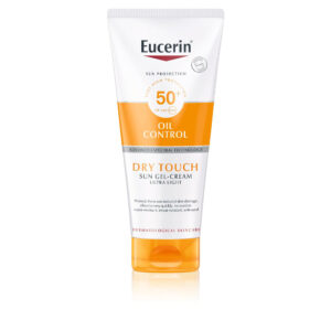 EUCERIN Sun Body Gel-Cream Dry Touch SPF 50+ (200ml) - Very High Protection for Oily, Acne-Prone Skin with Ultra-Light, Non-Sticky Finish
