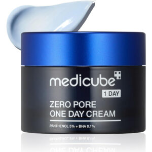 Medicube Zero Pore One Day Cream (50ml) - Daily Pore Tightening Cream with BHA 0.1% & Panthenol 5% for Sebum Control & Texture Refinement - Korean Skincare