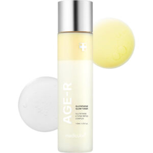 Medicube Age-R Glutathione Glow Milky Toner (140ml) - 2-Phase Toner with Glutathione & 6 Types Peptide Complex for Radiant, Hydrated Complexion & Glass Skin Effect - Korean Skincare