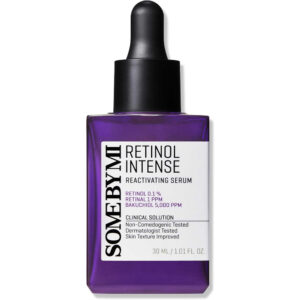 Some By Mi Retinol Intense Reactivating Serum (30ml / 1.01 fl. oz.) – Mild Anti-Aging Treatment with 0.1% Retinol, 1 ppm Retinal, and 5,000 ppm Bakuchiol for Skin Texture & Elasticity