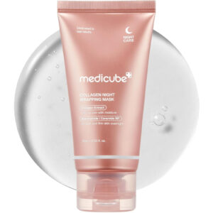 Medicube Collagen Overnight Wrapping Peel Off Facial Mask (2.53 fl. oz.) - Elasticity & Hydration Care for Smooth, Firm Skin, Reduces Sagging & Dullness - Korean Night Care Skincare